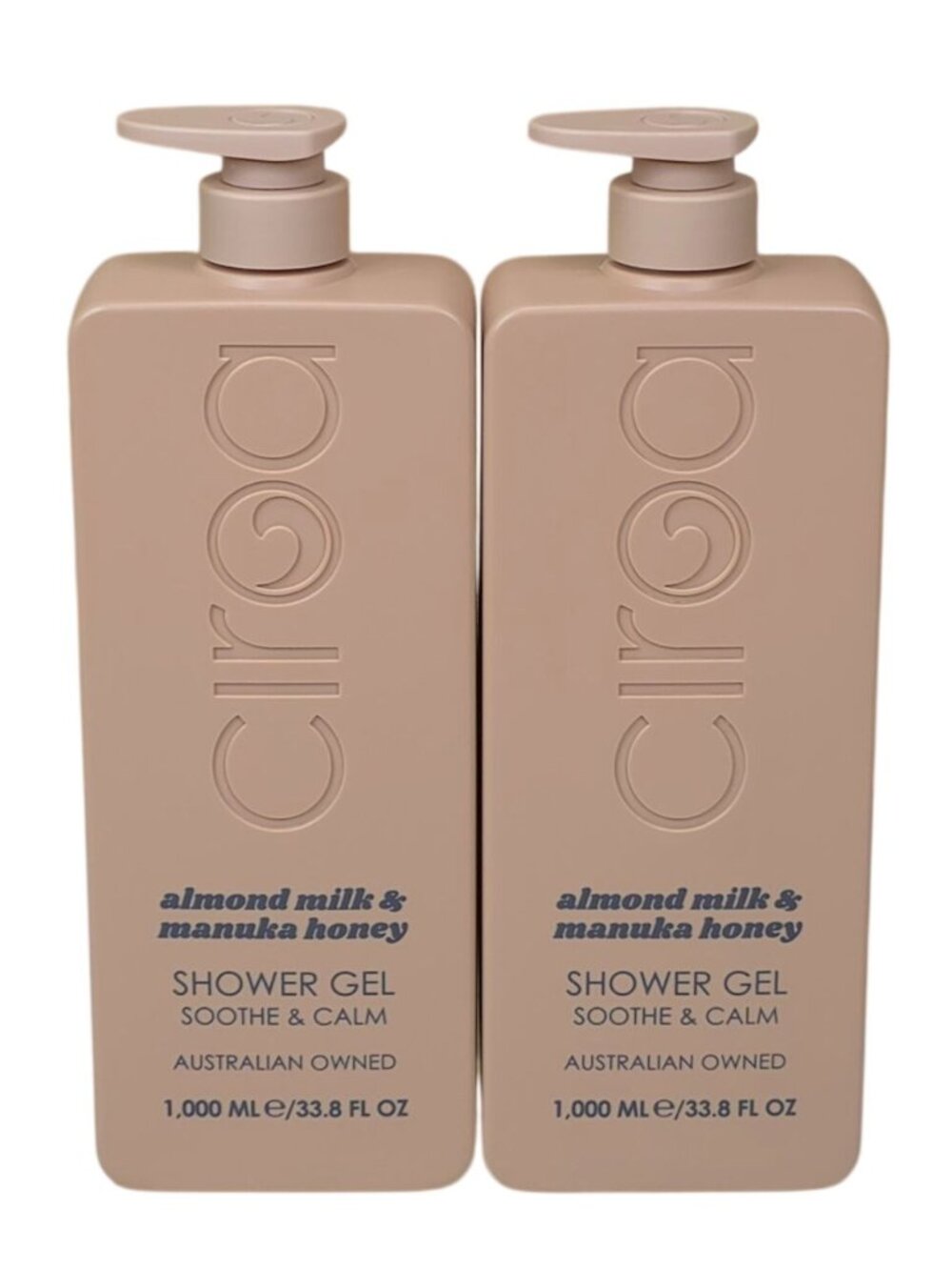 Circa 2 pk Almond Milk & Manuka Honey Shower Gel 33.8 oz  Soothe & Calm Formula